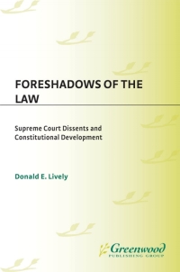 Cover image: Foreshadows of the Law 1st edition