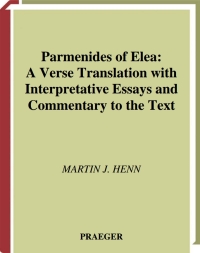 صورة الغلاف: Parmenides of Elea 1st edition 9780275979331