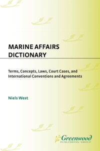 Cover image: Marine Affairs Dictionary 1st edition