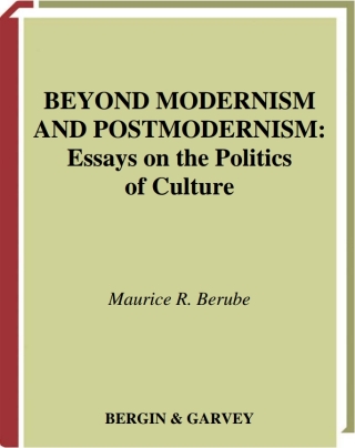 Cover image: Beyond Modernism and Postmodernism 1st edition