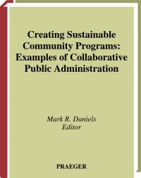 صورة الغلاف: Creating Sustainable Community Programs 1st edition