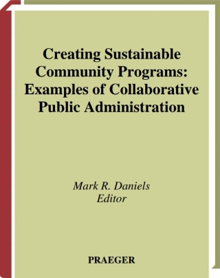 Cover image: Creating Sustainable Community Programs 1st edition