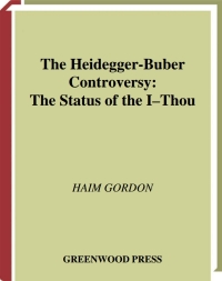 Omslagafbeelding: The Heidegger-Buber Controversy 1st edition