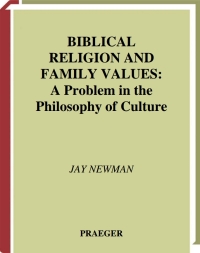 Cover image: Biblical Religion and Family Values 1st edition