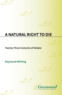 Cover image: A Natural Right to Die 1st edition