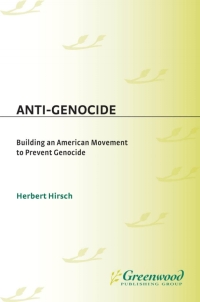 Cover image: Anti-Genocide 1st edition