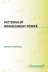 Cover image: Patterns of Management Power 1st edition