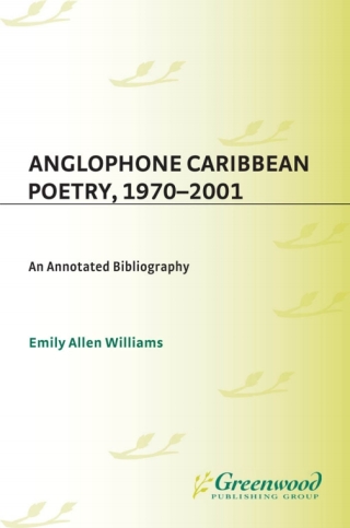 Imagen de portada: Anglophone Caribbean Poetry, 1970-2001 1st edition