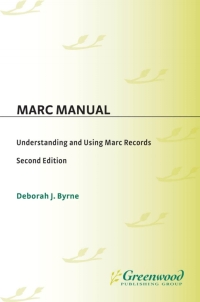 Cover image: MARC Manual 1st edition