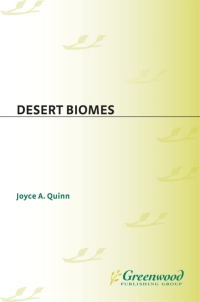 Cover image: Desert Biomes 1st edition