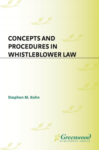 Cover image: Concepts and Procedures in Whistleblower Law 1st edition