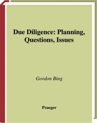 Imagen de portada: Due Diligence 1st edition