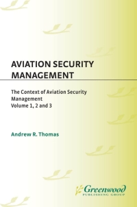 Titelbild: Aviation Security Management [3 volumes] 1st edition