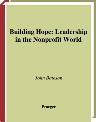 Cover image: Building Hope 1st edition