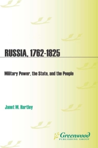 Cover image: Russia, 1762-1825 1st edition