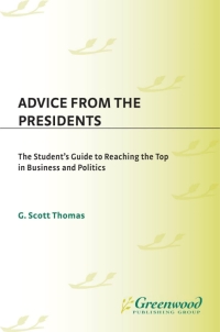 Cover image: Advice from the Presidents 1st edition