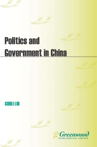 Cover image: Politics and Government in China 1st edition