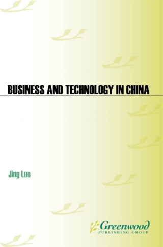 Cover image: Business and Technology in China 1st edition