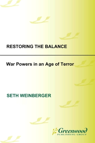 Cover image: Restoring the Balance 1st edition