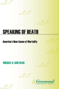 Cover image: Speaking of Death 1st edition