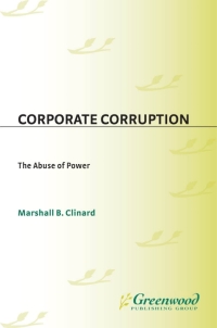 Imagen de portada: Corporate Corruption 1st edition