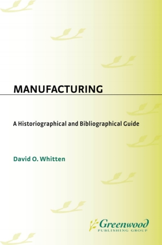 Imagen de portada: Manufacturing 1st edition 9780313251986