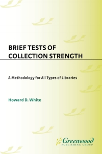 表紙画像: Brief Tests of Collection Strength 1st edition