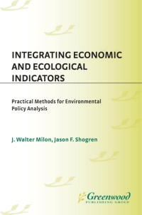 Titelbild: Integrating Economic and Ecological Indicators 1st edition