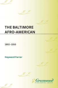 表紙画像: The Baltimore Afro-American 1st edition