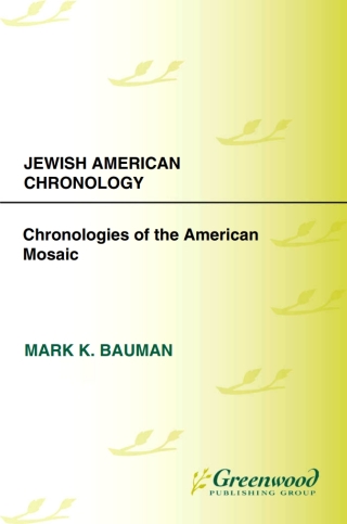 Cover image: Jewish American Chronology 1st edition