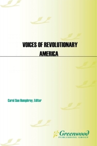 صورة الغلاف: Voices of Revolutionary America 1st edition