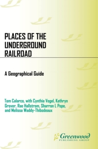 Cover image: Places of the Underground Railroad 1st edition