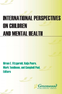 Titelbild: International Perspectives on Children and Mental Health [2 volumes] 1st edition