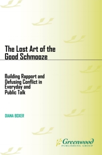 Omslagafbeelding: The Lost Art of the Good Schmooze 1st edition