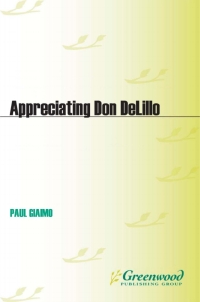Immagine di copertina: Appreciating Don DeLillo 1st edition