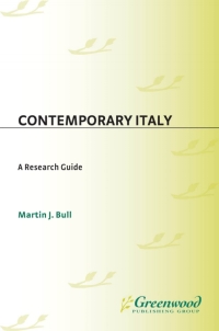 Cover image: Contemporary Italy 1st edition