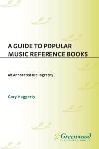 Cover image: A Guide to Popular Music Reference Books 1st edition