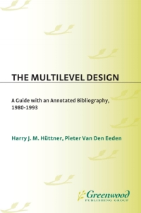 Imagen de portada: The Multilevel Design 1st edition