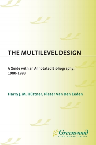 Cover image: The Multilevel Design 1st edition