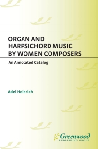 Omslagafbeelding: Organ and Harpsichord Music by Women Composers 1st edition