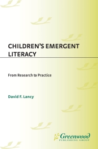 Cover image: Children's Emergent Literacy 1st edition