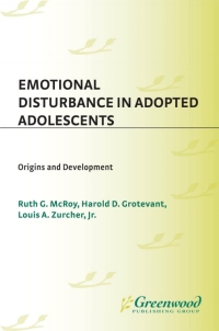 表紙画像: Emotional Disturbance in Adopted Adolescents 1st edition