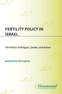 Omslagafbeelding: Fertility Policy in Israel 1st edition