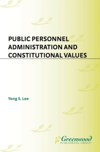 Imagen de portada: Public Personnel Administration and Constitutional Values 1st edition