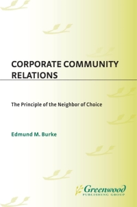 Imagen de portada: Corporate Community Relations 1st edition