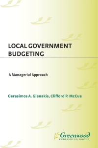 Imagen de portada: Local Government Budgeting 1st edition
