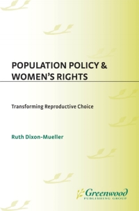 صورة الغلاف: Population Policy and Women's Rights 1st edition