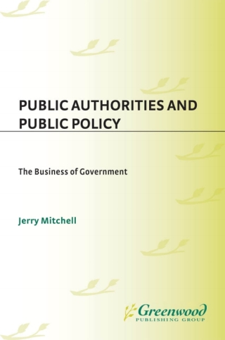 Cover image: Public Authorities and Public Policy 1st edition
