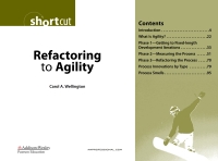 Cover image: Refactoring to Agility (Digital Shortcut) 1st edition 9780321486479