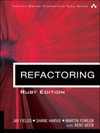Cover image: Refactoring 1st edition 9780321984135